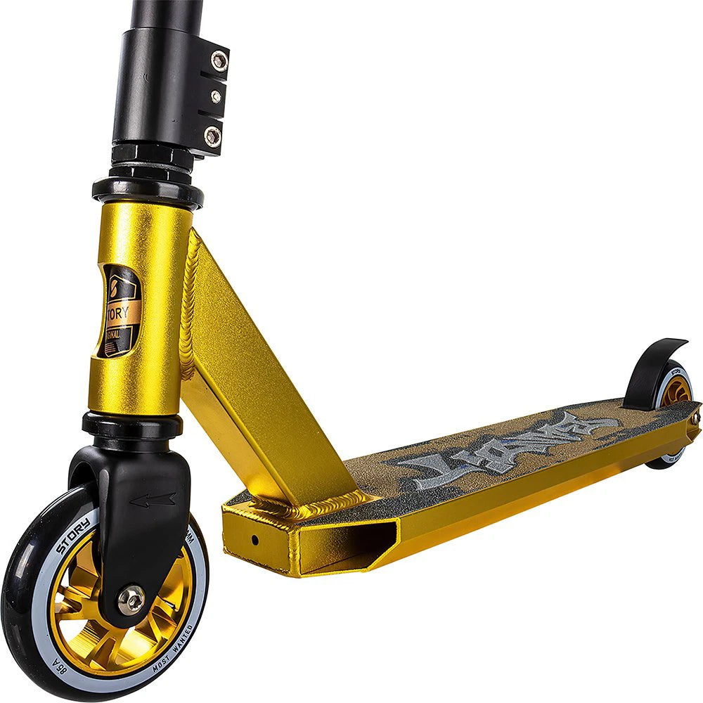 Story Bandit Dos stuntstep Goud Zwart 81cm