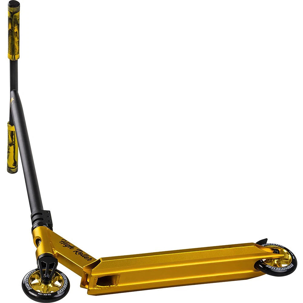 Story High Roller Stuntstep Zwart Goud 84cm